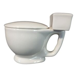 Hilarious White Ceramic Toilet Coffee Mug | Gag Gift | 12 oz